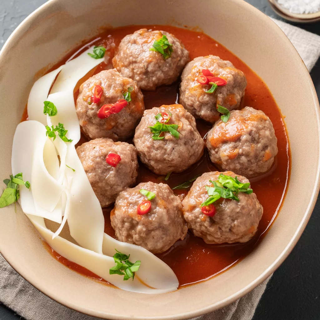 Albóndigas en salsa española