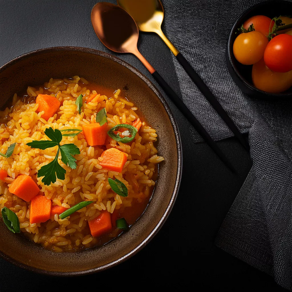 Arroz caldoso con verduras