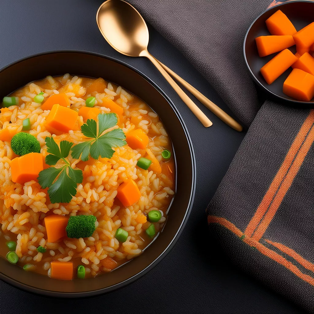 Arroz caldoso con verduras