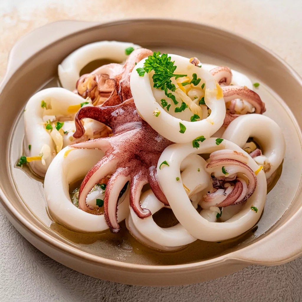 Calamares encebollados