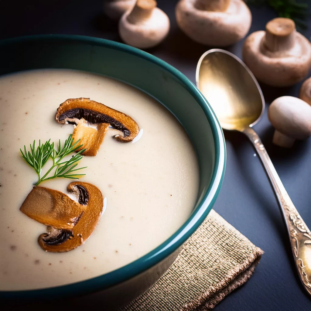 Crema de champiñones
