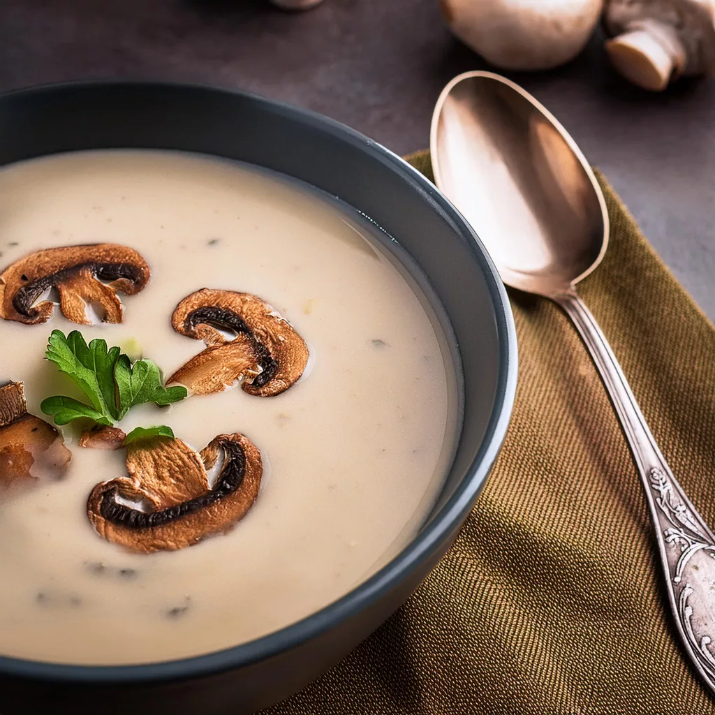 Crema de champiñones