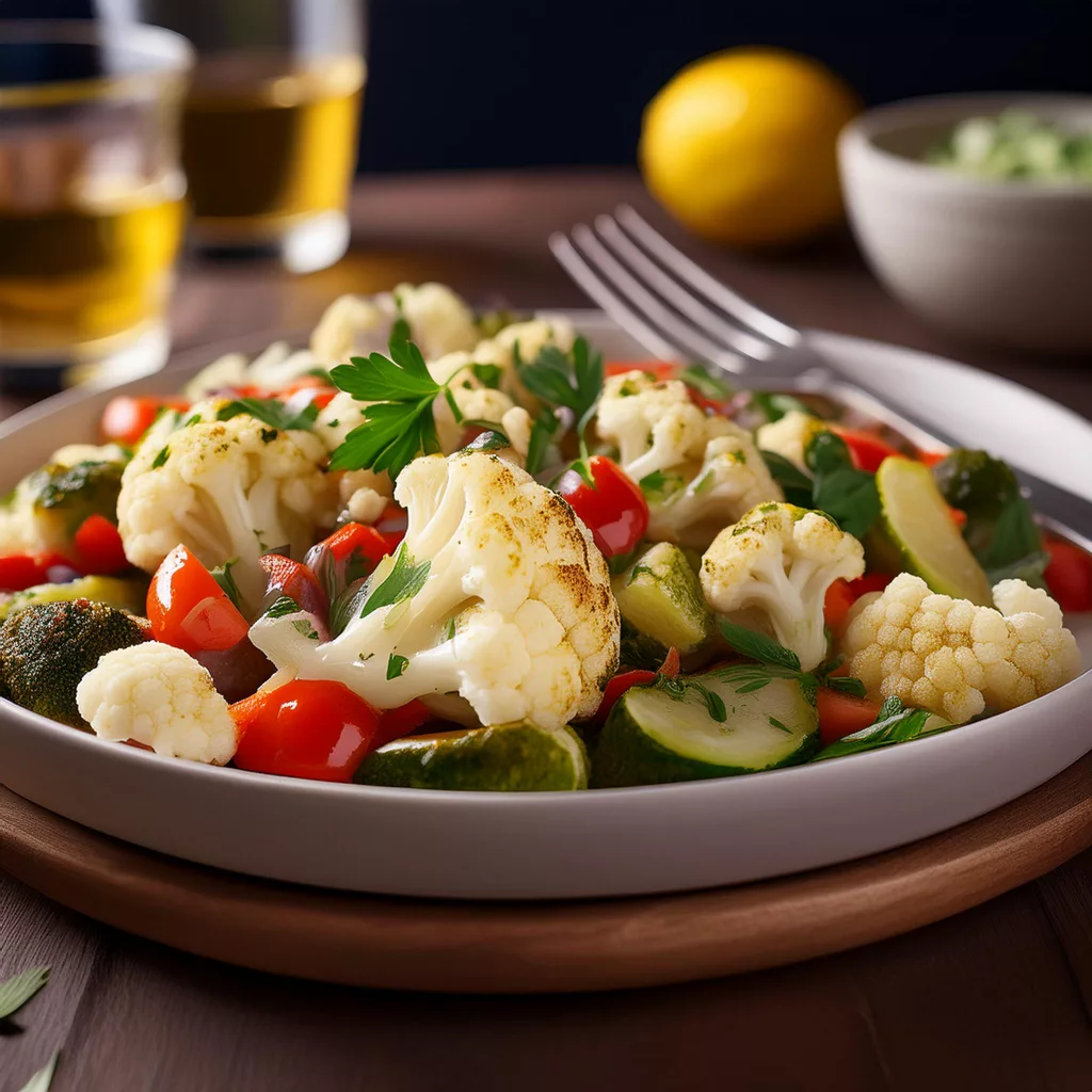 Ensalada Mediterránea de Coliflor