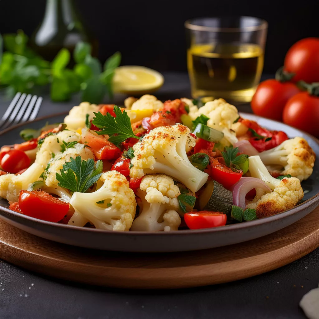 Ensalada Mediterránea de Coliflor