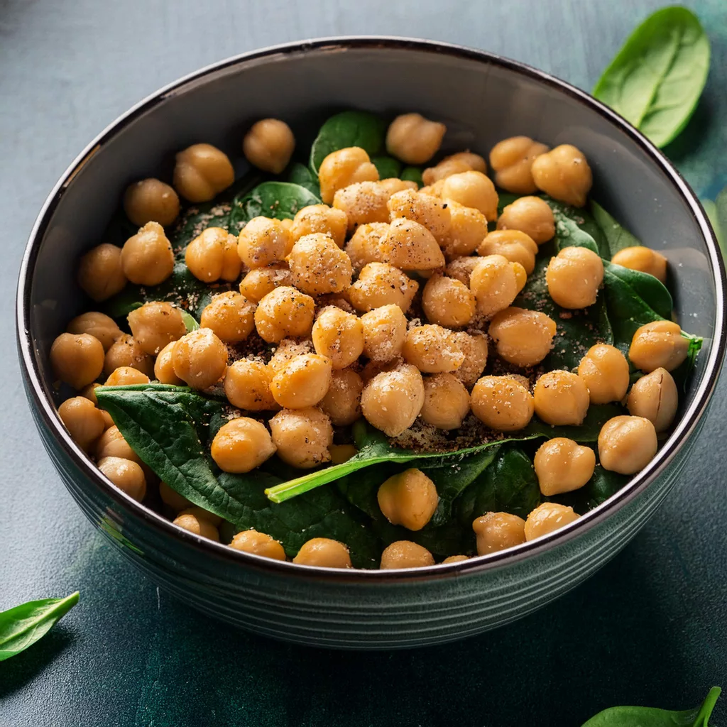 Garbanzos con espinacas