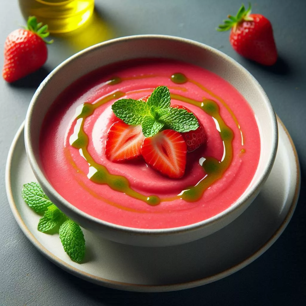 Gazpacho de fresa