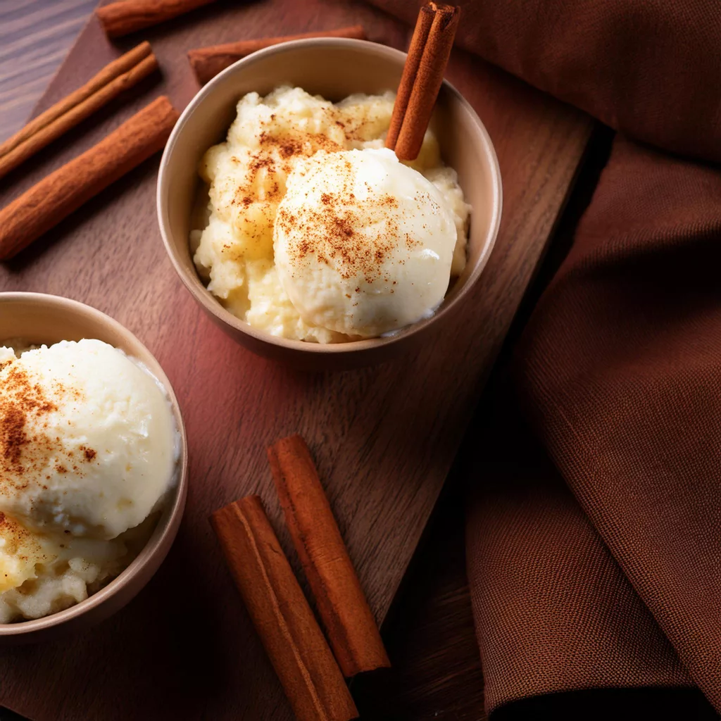 Helado de arroz con leche