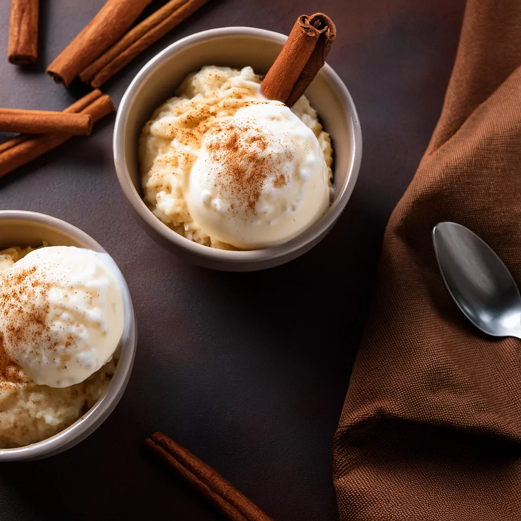 Helado de arroz con leche
