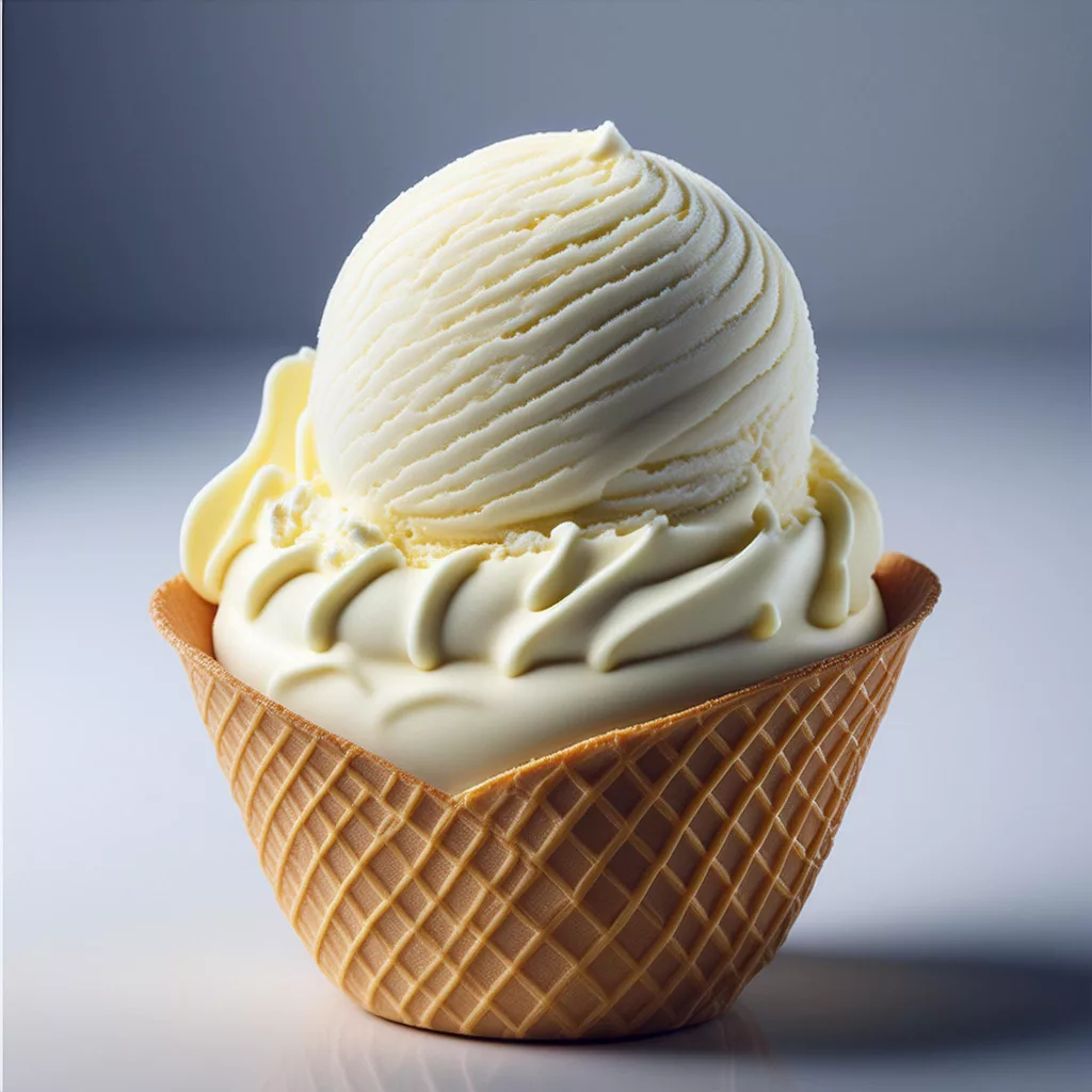 Helado de vainilla