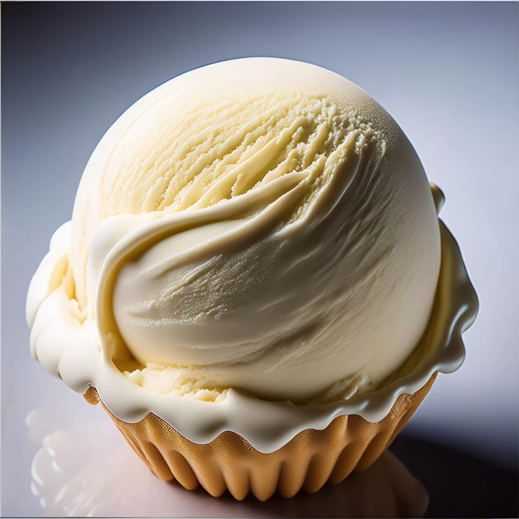 Helado de vainilla