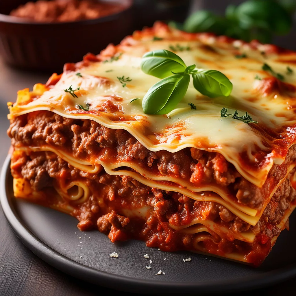 Lasaña de carne casera