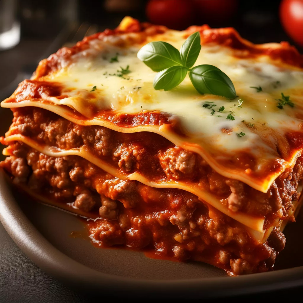 Lasaña de carne casera