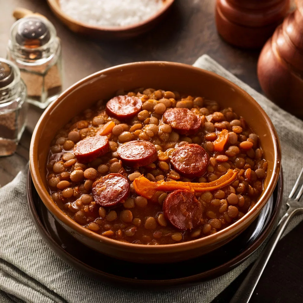 Lentejas caseras con chorizo