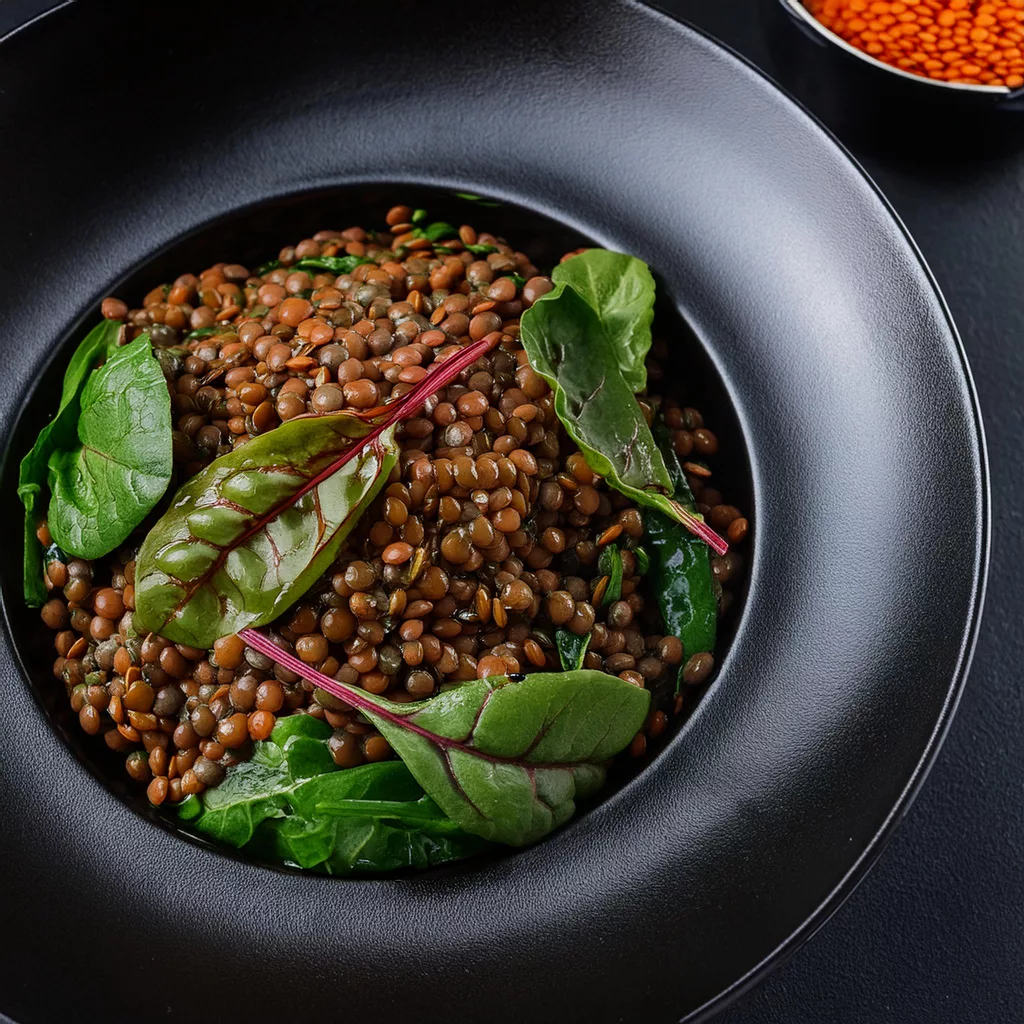 Lentejas veganas con acelgas