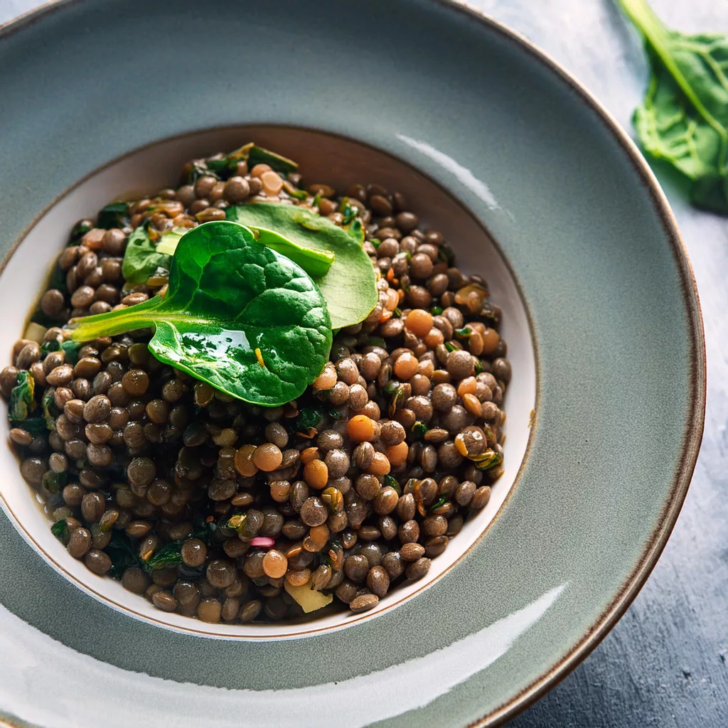 Lentejas veganas con acelgas
