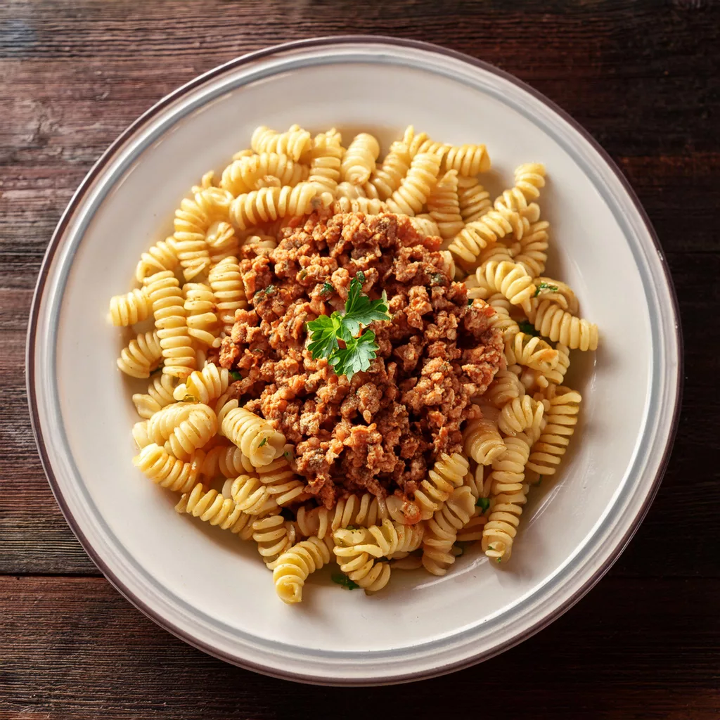 macarrones con carne picada