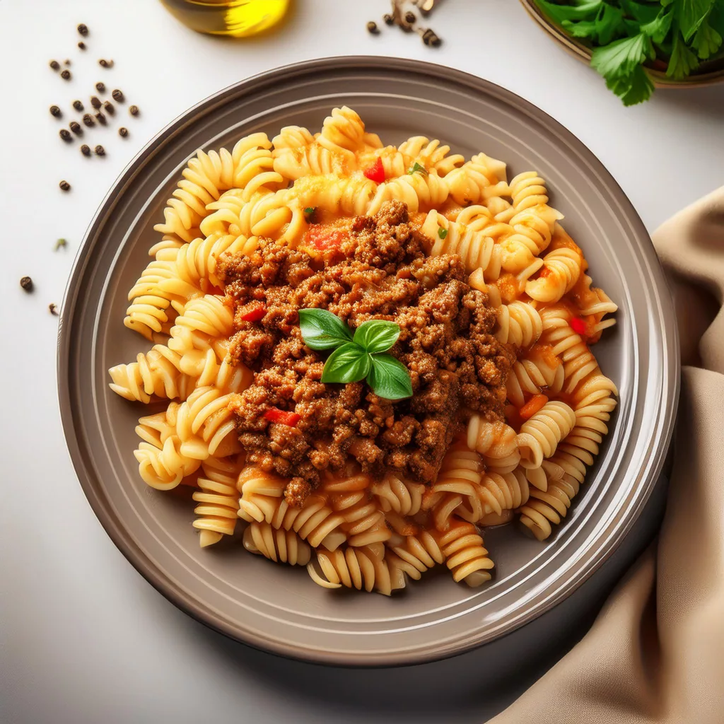 macarrones con carne picada