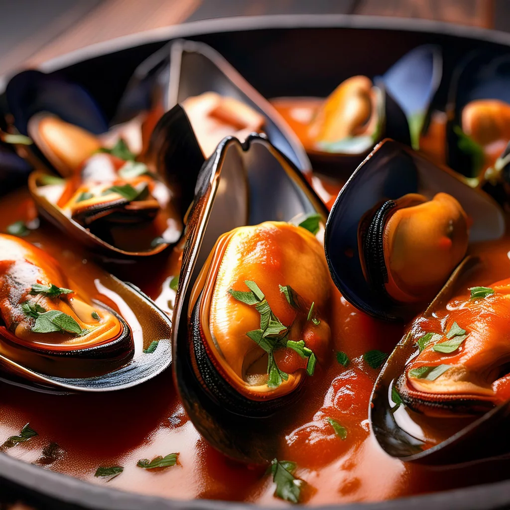 mejillones en salsa picante