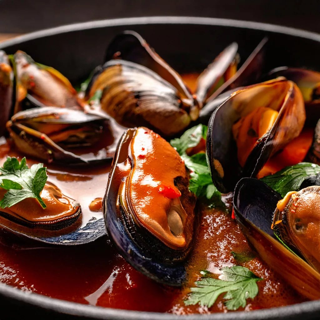 mejillones en salsa picante