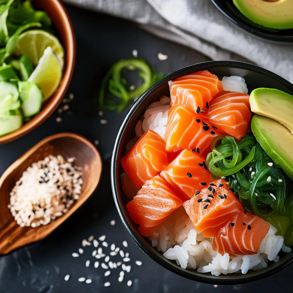 Poke bowl de salmón