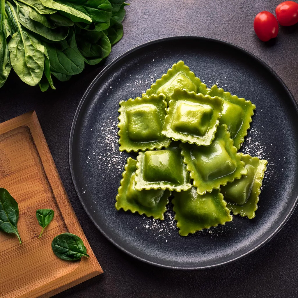 Raviolis Rellenos de Espinacas