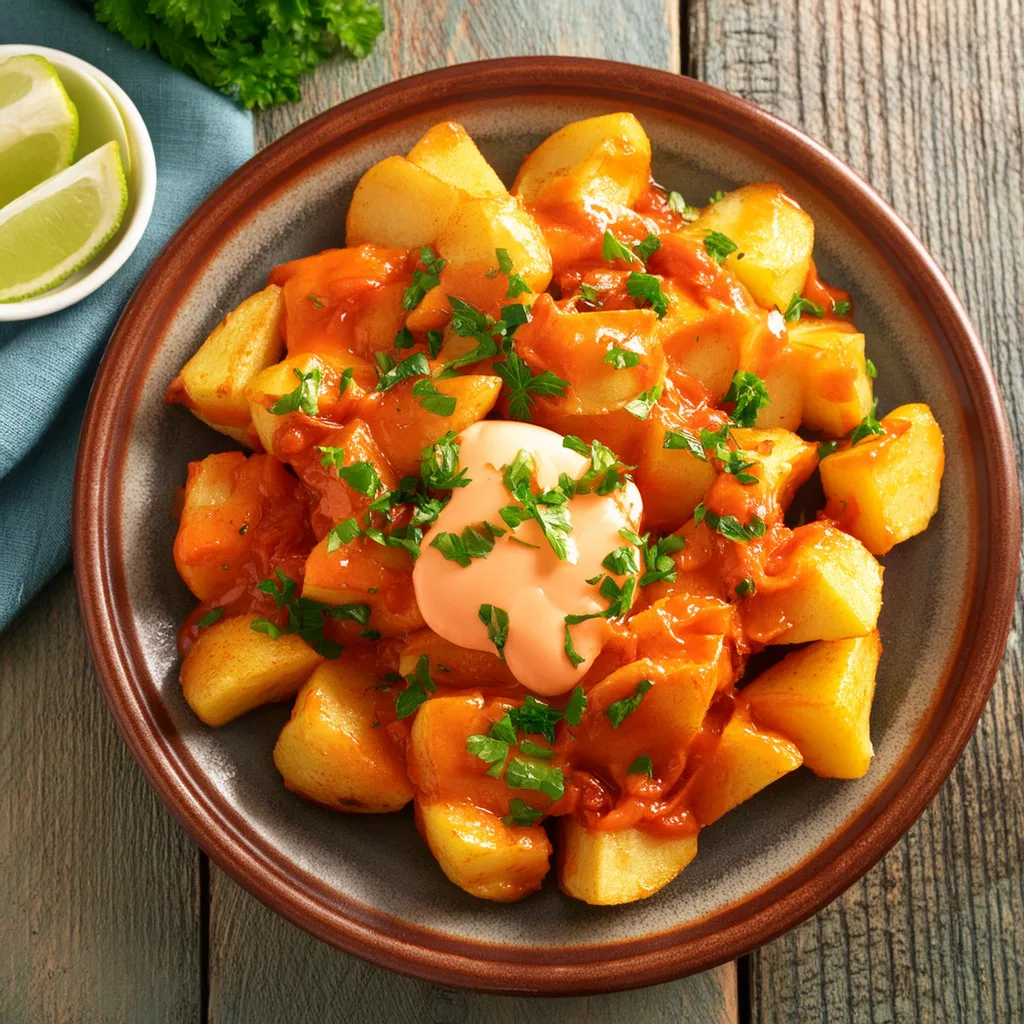 como hacer patatas bravas