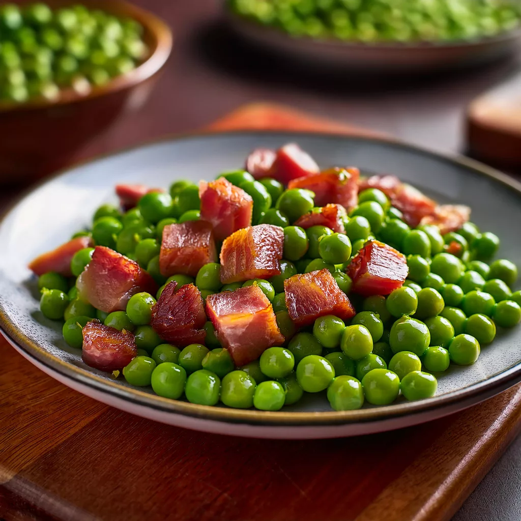guisantes con jamón