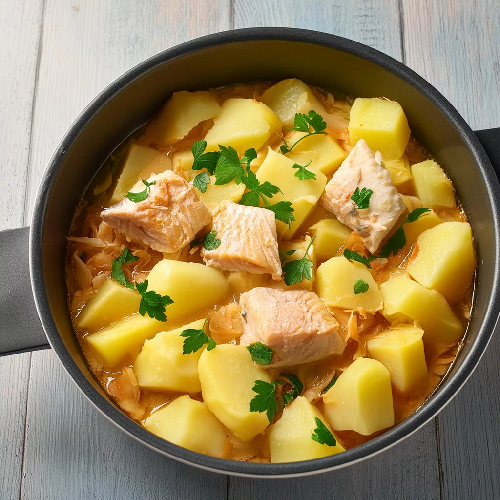 patatas guisadas con bacalao
