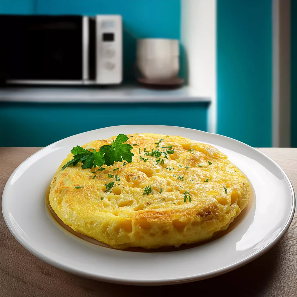 tortilla de patatas al microondas