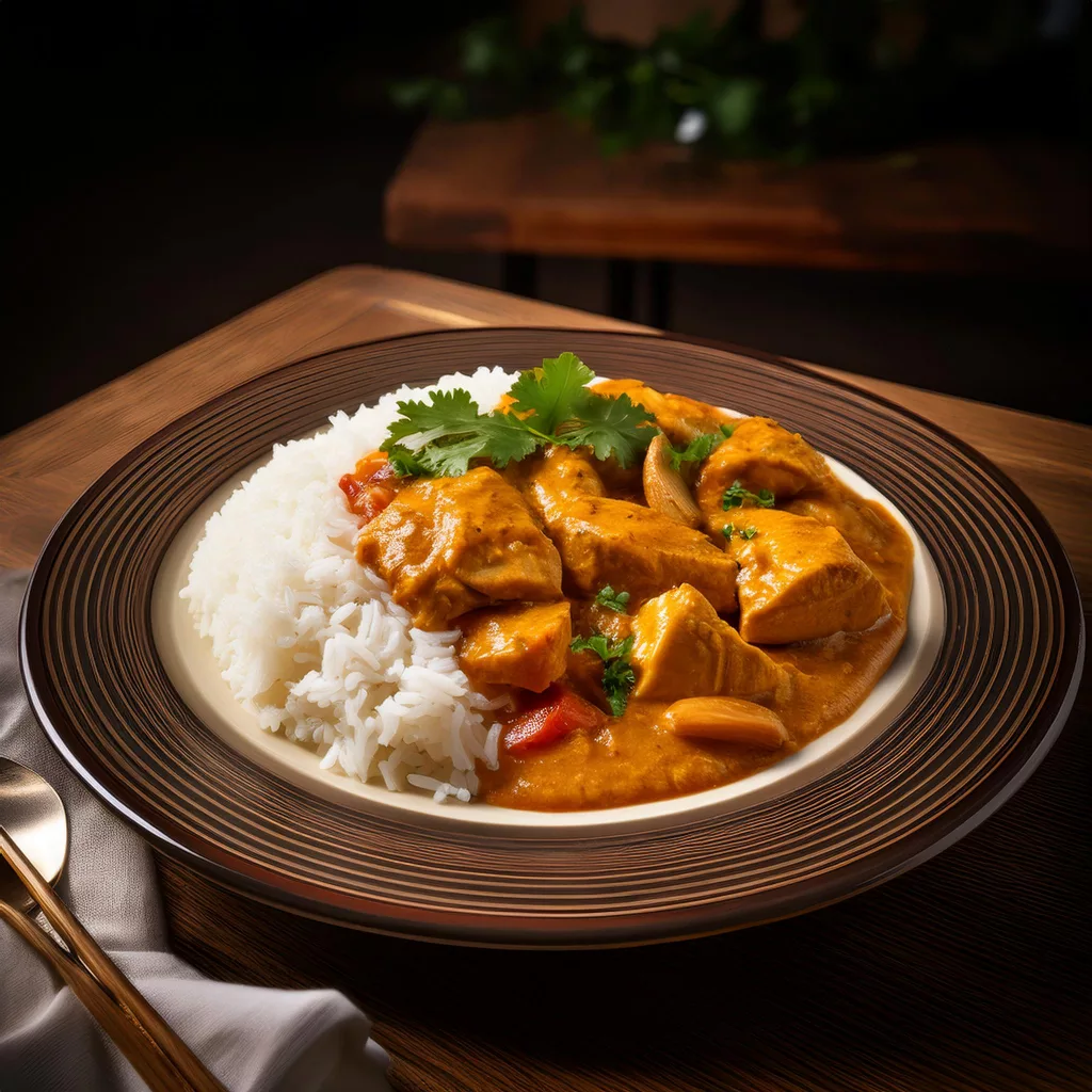 arroz con pollo al curry