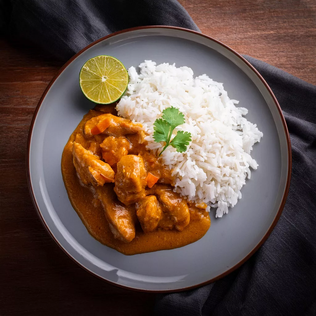 arroz con pollo al curry