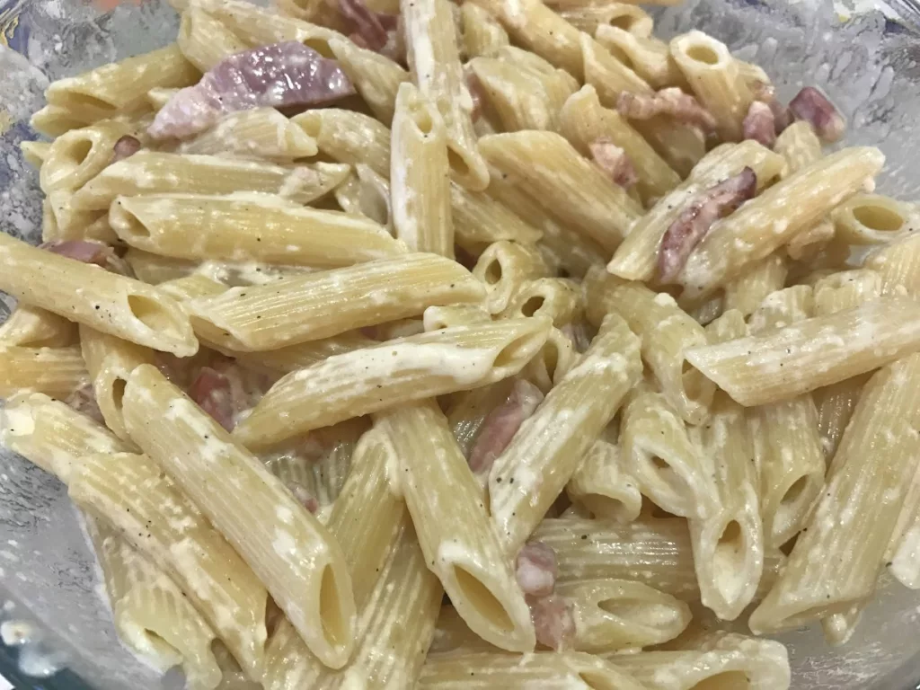 macarrones carbonara