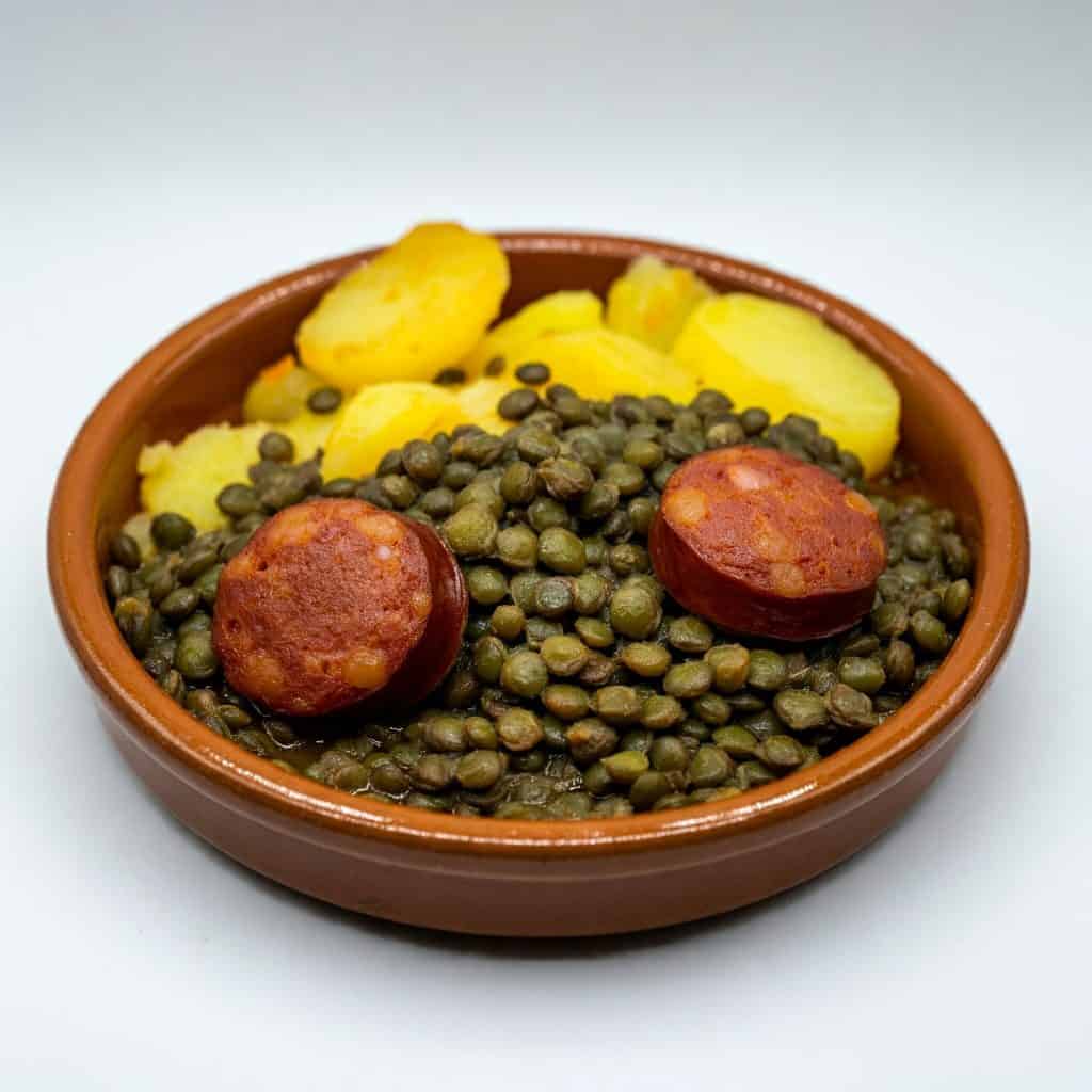 lentejas con chorizo y patatas
