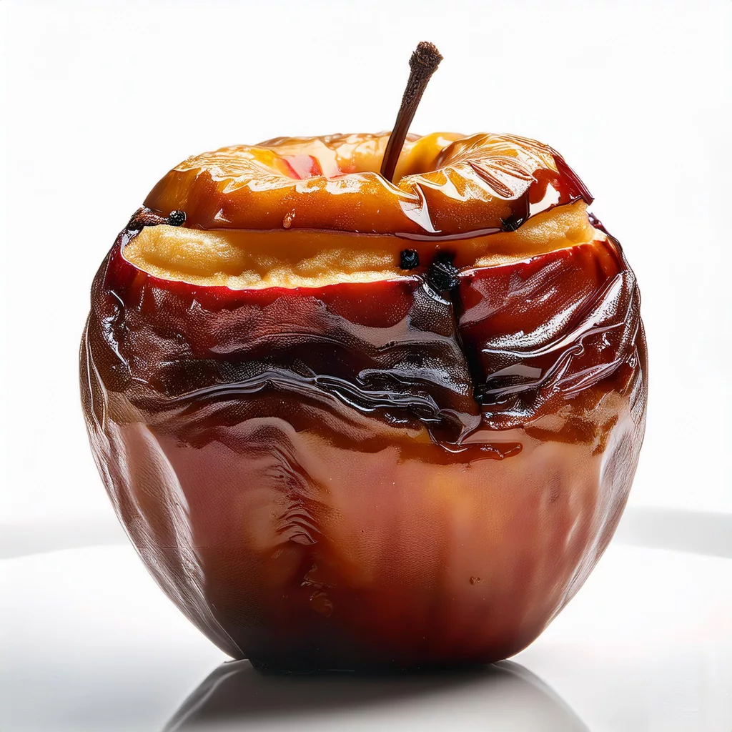 manzana asada al microondas