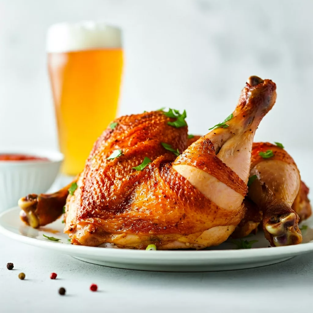 pollo a la cerveza